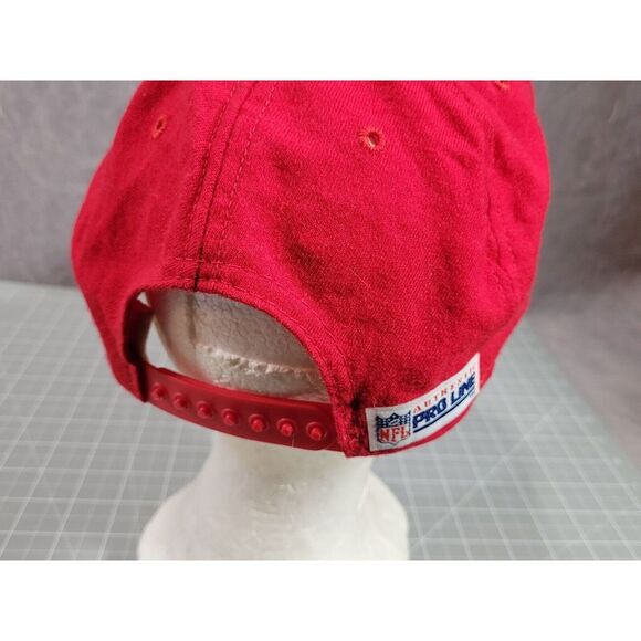 Vintage San Francisco 49ers STAFF Hat ADJ Snapback NFL Authentic Pro Line Large - Picture 3 of 7